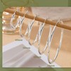 RANKEEF Sterling Silver Hoop Earrings for Women Lightweight 30/40/50/60/70MM Thick