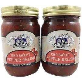 Amish Wedding Red Sweet Pepper Relish 15 Ounces (Pack of 2)