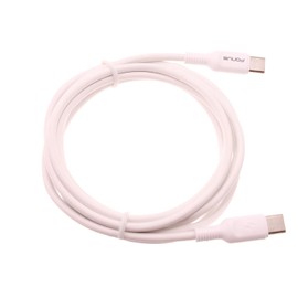 6ft Long Type-C Cable PD Fast Charger Cord Power Compatible with Motorola Moto G Play (2024,2023,2021), Wire Sync (USB-C to USB-C) Chord White