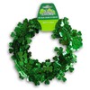 St. Patrick's Day Shimmering Shiny Green Shamrock Tinsel Wire Garland