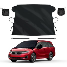 Windshield Cover for Ice and Snow Compatible with 2005-2010 Honda Odyssey, Enhanced Waterproof 600D Oxford Fabric Windshield Frost Cover for Trucks, Custom-fit Odyssey All Weather Heat Protector