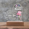 QOCNAM 3D Night Light With Engraved Wooden Base - Unique