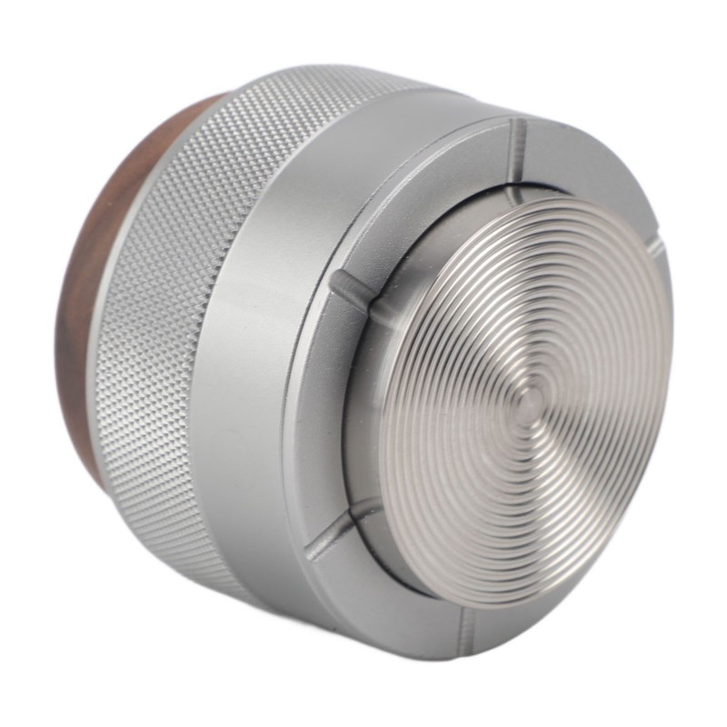 Coffee Distributor Tamper Constant Pressure 304 Stainless Steel Wood Handle