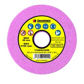 YERD Sanding Disc 105 x 4.7 mm x 22.2 mm - for Cutting Teeth of 3/8 Inch and 325 Inch Saw Chains for Chain Sharpener MIDI JOLLY/EASY Grinder/Sharp Master