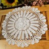 kilofly Crochet Cotton Lace Table Placemats Doilies Value Pack, 4pc,