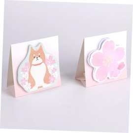 Operitacx 8 Pcs Memo Pad Computer Sticky Notes Novelty Paper Sticky Notes Rose Ink Pen Colored Sticky Notes Child Bible Holding Table Photocard Holder Self-stick Notes Cartoon Student