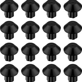 Pack of 16 Stove Grate Rubber Feet, High-Temp Replacement Set | Universal Anti-Slip & Scratch Protection for Gas Range Grates, Compatible with Most Standard 3/16″ Hole Cooktop Burner Grates