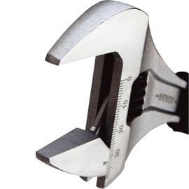 VIRAX Clé de Serrage Extra Large with Molette Overture 215 mm 8 - 10 - 12 Inches