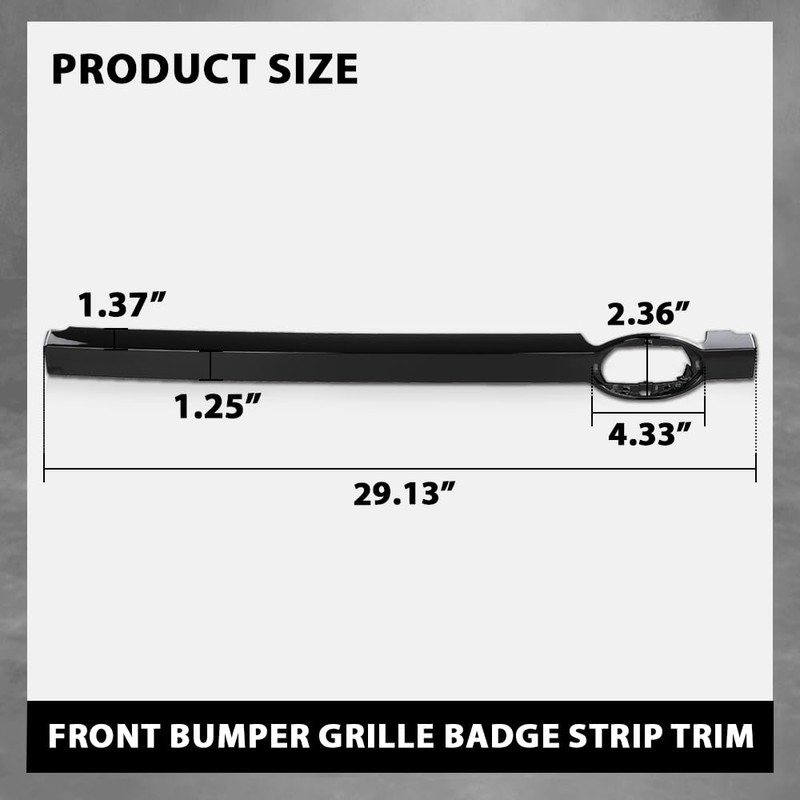 G-PLUS Front Bumper Grille Badge Strip Trim Compatible with Land