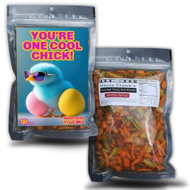 Cool Chick Spicy Trail Mix Cute Gourmet Gifts for Women High Protein Travel Snacks Animal Lovers Easter Basket Filler Uncle Frank’s Savory Treat Blend