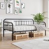 JURMERRY Metal Daybed Frame Twin Size with Steel Slats Platform