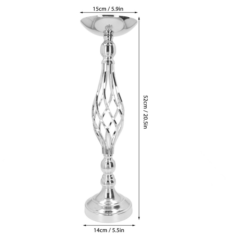 Table Candlestick Ornament Iron Twisted Curb Candle Holder Decorative Ornament