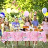 Letromp Outer Space Girls Birthday Party Tablecloth 3 Pack 54''