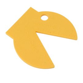 Hoof Claw Tester Gauge Trim Caliper Cow Ruler Measuring Plastic Technology Yellow Cattle Veal Livestock Health Supplies