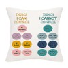 Bommex Things I Can Control Cushion Cover 18x18 Inch Motivational