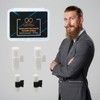 2 Pairs of Handlebar Moustache Training Wheels, Moustache Curler Shape