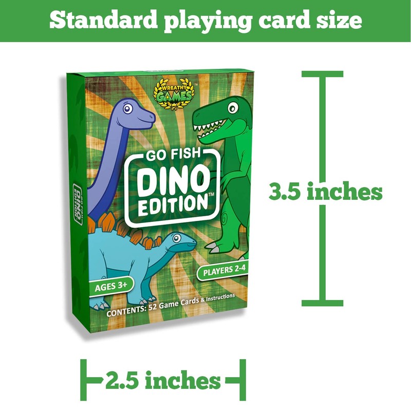 Wreathy Games - Go Fish - Dino Edition Card Game
