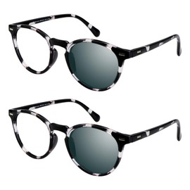 YEIN Gift Package 2 Pairs Of Bifocal Reading Glasses, Photochromic Gray Sunglasses, +1.00/+4.00 Magnification for Men/Women