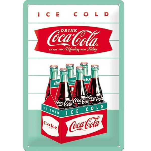 Nostalgic Art ノスタルジックアート ティンサイン コーク 6ビン 22225 20×30cm