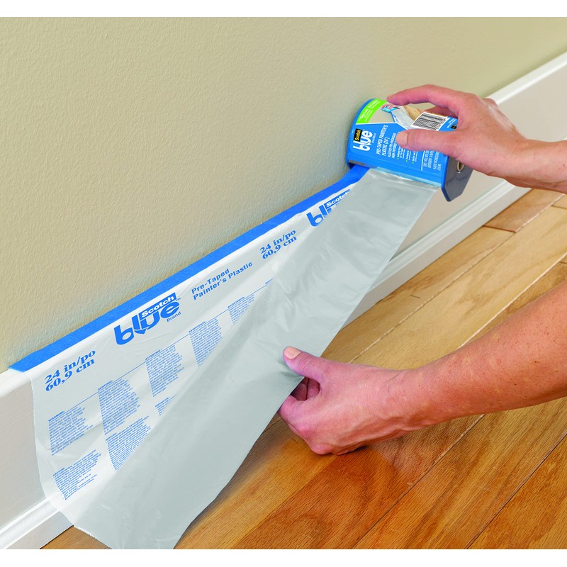 ScotchBlue Painter's Cover Film Refill Roll with Tape - 1