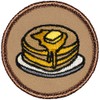 Pancake Patrol Patch - 2" Diameter Round Embroidered Patch (Sew-on)