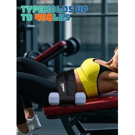 Hip Thrust Belt, Wider and Thicker Hip Bridge Belt, for Dumbbell Exercise Squat Kettlebell lunge Bridge Push-up Training, Suitable for Home, Gym (Black)