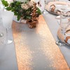 Table Runner Metallised Edge Pink Copper 28 cm x 3