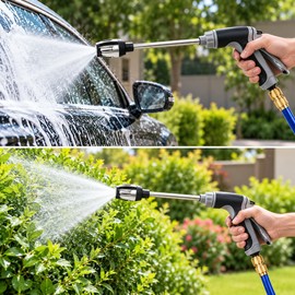 Pressure Washer Gun Kit for Outdoor Cleaning – Adjustable Water Spray with Rotating Nozzle for Cars, Patios & Gardens