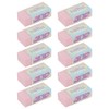 KUM AZ5091016-O - Eraser, Pastel Orange, Pack of 10, PVC-Free