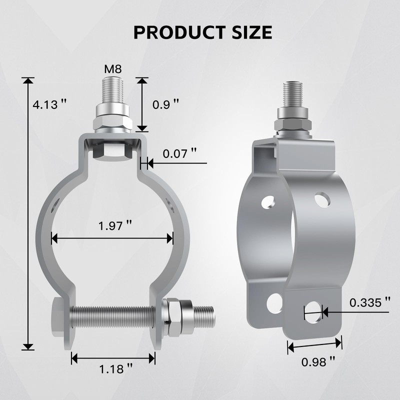 Tube Gate Bracket Kit for Automatic Swing Gate Opener System,