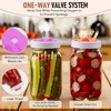 4 Pack Mason Jar Fermentation Lids with Date Dial, 4