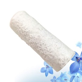 Heallily 10Yards Christmas Craft Glitter Tulle Roll Snowflake Tulle Gauze Ribbon Table Runner Table Centerpieces for Christmas Wedding Birthday Party Decoration 15cm