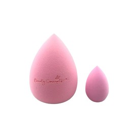 Makeup Sponge Beauty Blender Foundation Sponges Latex Free for Liquid Foundation Powder Sunscreen and Cream 1 Large Sponge 1 Small Sponge (Pink)
