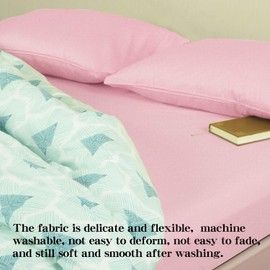Bedding Twin Fitted Sheet, Bottom Sheet with Deep Pocket - Soft Microfiber - Shrinkage and Fade Resistant - Easy Care -1 Fitted Sheet Only, Pink