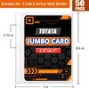 Jumbo Card Sleeves Big Card Protector Sleeves for 3 Ring