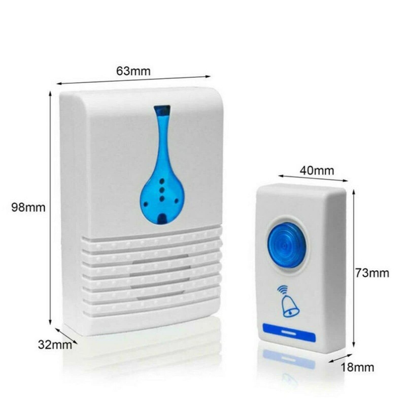 Wireless Door Bell DOORBELL Digital Cordless Portable 36 Chime 100M