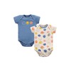 Kidddio Toddler and baby unisex bodysuit 2-pack short sleeve bodysuit