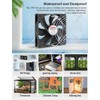 Wathai 120mm x 25mm DC 12V Waterproof Fan Dual Ball