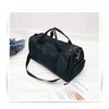 Travel Bag Black Large Capacity Compartment Design Waterproof Oxford Cloth