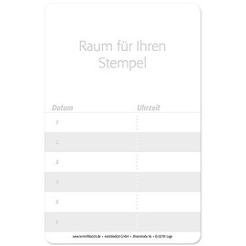 Appointment Cards (Pack of 100) for Foot Care Pedicure - Appointment Card "Blue Fresh"