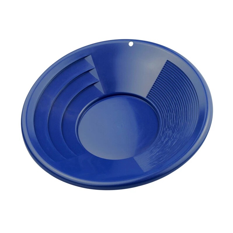 12" Blue Gold Pan Panning Kit