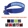 Cooling Bandana, Blue, Lined with Evaporative PVA Material for Fast
