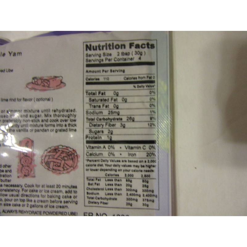 Powdered Purple Yam UBE 2pk 4.06 oz ea Halaya Cakes