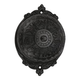 A29 Decorative Mechanical Doorbell - Old Fashioned Twist Door Bell with Manual Hand Turn Chime - Vintage Solid Brass Doorbell in Oil Rubbed Bronze Finish - Non-Electric, Wireless Victorian Doorbell