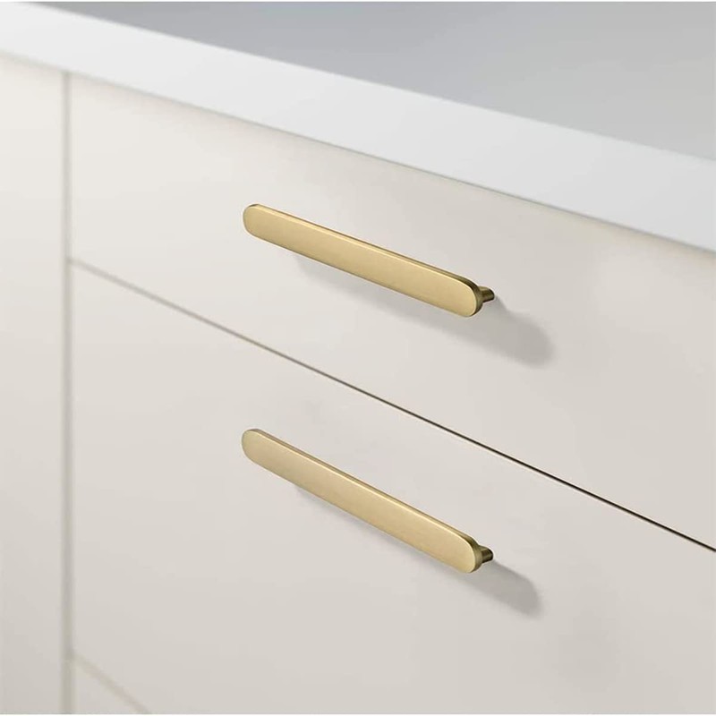 SYZOW 6 Pack Gold Drawer Pulls Brushed Gold Cabinet Pulls,Kitchen