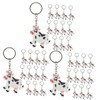 Hohopeti 36pcs Cute Cartoon Cow Keychain Animal Pendant for Birthday