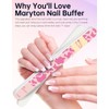 Maryton Nail Buffer, Shiny Buffing File for Natural Nails, 3PCS