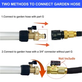 Telescopic Gutter Cleaning Tools from the Ground, Rain Gutter Cleaner Hose Attachment with Extension Poles Up to 7FT, Bendable Gutter Wand, 4 Spray Patterns Perfect for Garden Hose