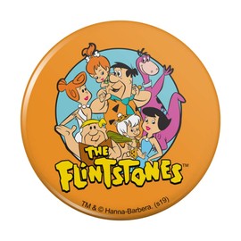 The Flintstones Group Kitchen Refrigerator Locker Button Magnet