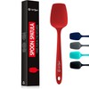 Silicone Spoon Spatula - 600ºF Heat-Resistant Non-Stick Rubber Spoonula |